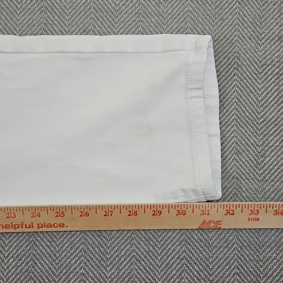 Argonaut Nation Men's White Slim Straight Jeans Size W38 x L32 Distressed Zipper - Picture 6 of 12